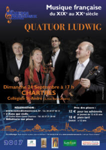 Quatuor Ludwig le 24 septembre 2017 à Chartres