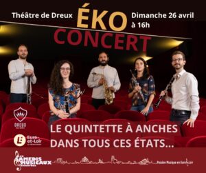 Quintette Éko le 26 avril 2026 à Dreux