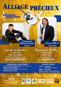 Florent Héau et Emmanuel Rossfelder les 10 et 11 octobre 2020 à Chartres et Dreux