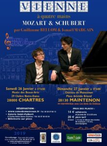 Guillaume Bellom et Ismaël Margain, les  les 26 et 27 janvier 2019 à Chartres et Maintenon