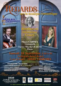 Marc Coppey et Claire-Marie Le Guay le 26 septembre 2020 à Chartres